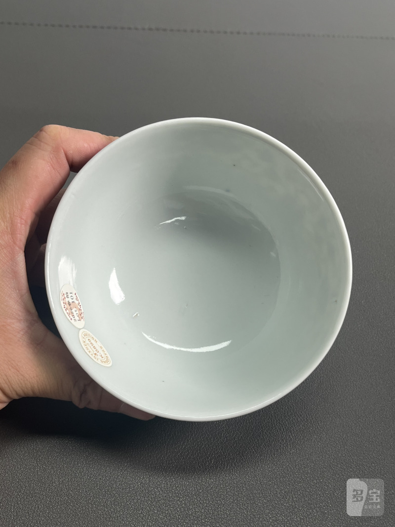 清光绪  青花缠枝花卉纹碗 - 图9
